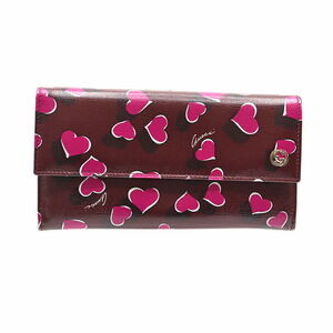 Gucci Purple GG Heart Zippered Wallet